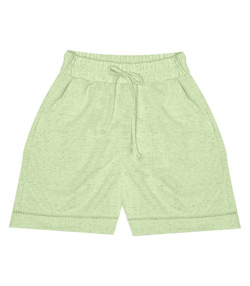 Shorts Feminino Em Moletinho Rovitex Verde