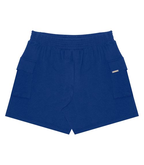 Shorts Feminino Em Molecotton Rovitex Azul