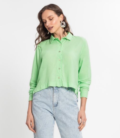 Camisa  Feminina Manga Longa Endless Verde