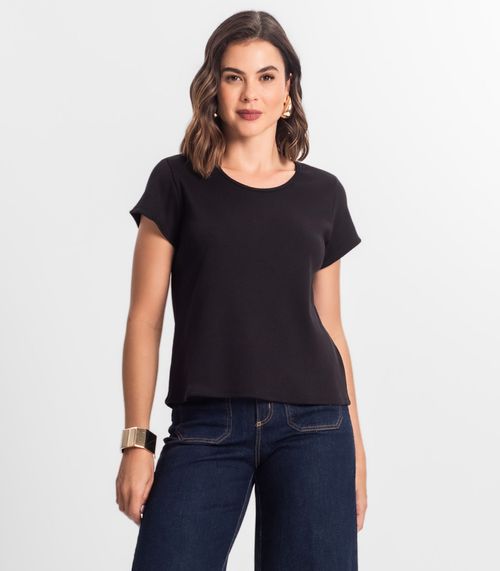 Blusa Feminina Básica Select Preto