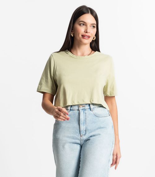 Blusa Cropped Lisa Select Verde