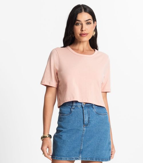 Blusa Cropped Lisa Select Rosa