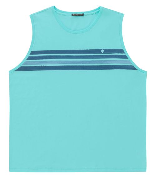 Regata Plus Size Masculina Diametro Azul