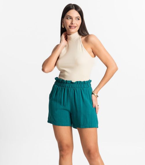 Shorts Feminino Linho Endless Verde