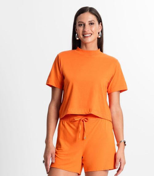 Camiseta Feminina Rovitex Laranja