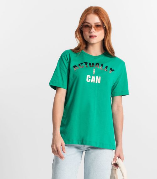 Camiseta Juvenil Feminina Minty Verde