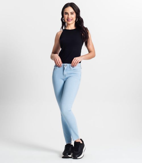 Calça Feminina Jeans Skinny Loom Azul