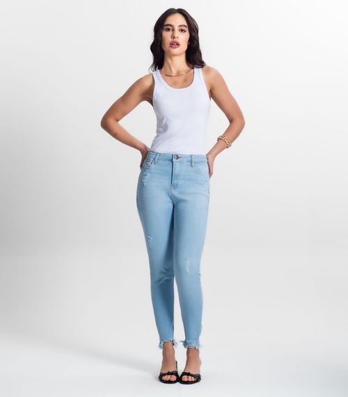 Calça Feminina Jeans Skinny Loom Azul