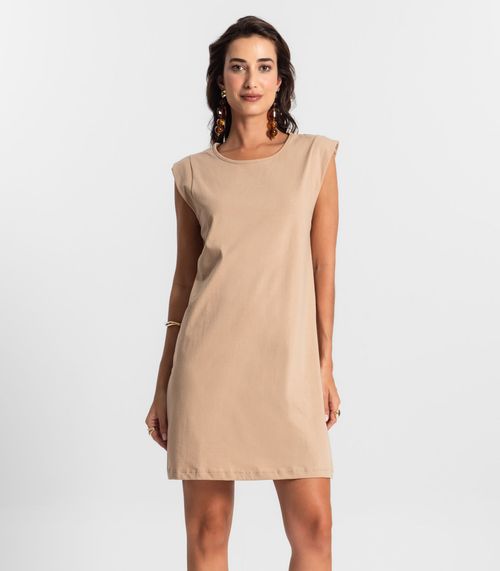 Vestido Liso Feminino Select Marrom