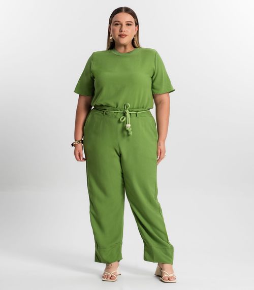 Calça Feminina Plus Size Secret Glam Verde