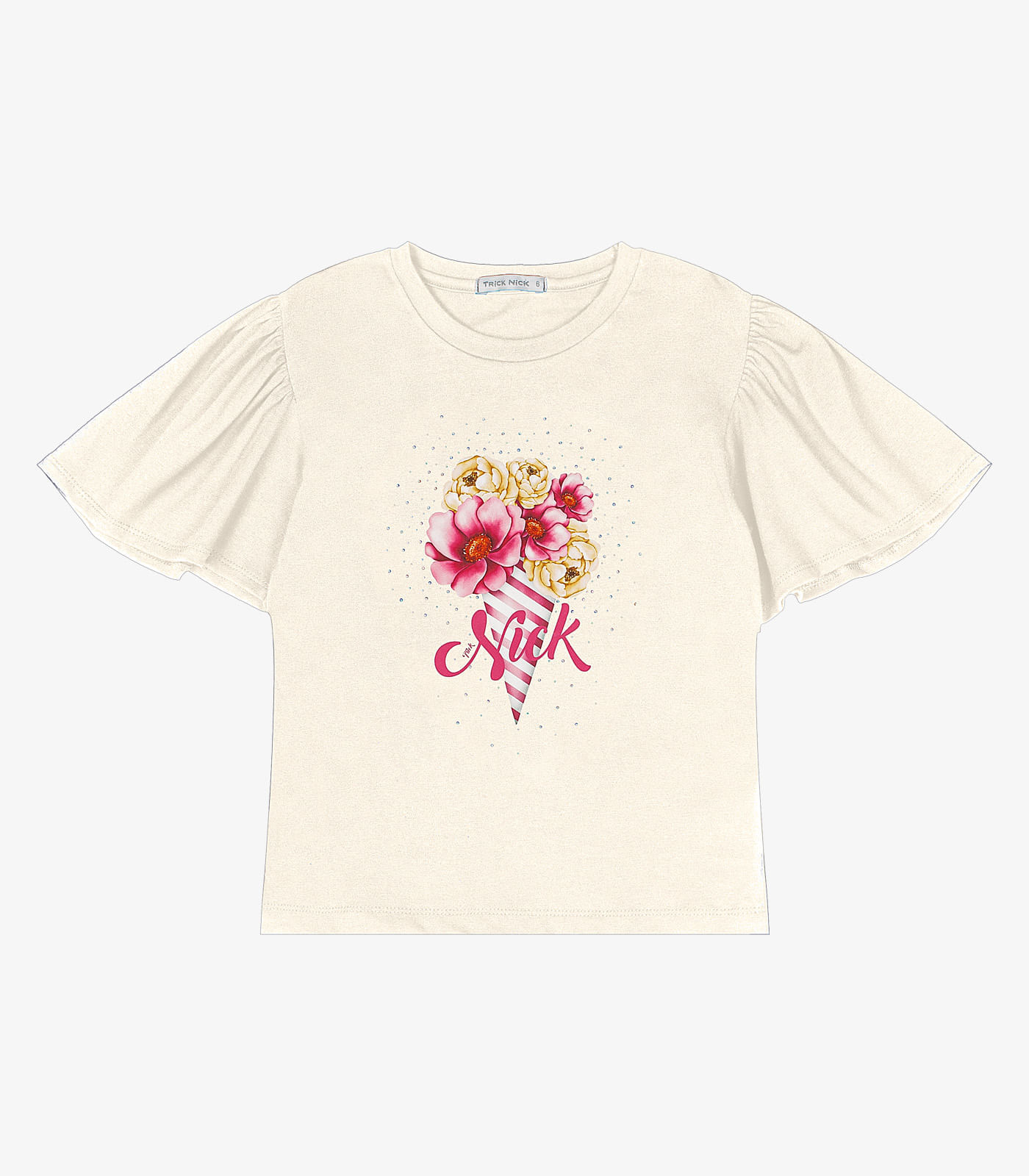 Blusa Infantil Feminina Trick Nick Bege