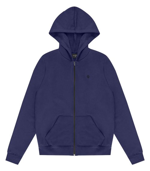 Jaqueta Masculina Plus Moletom Premium Diametro Azul