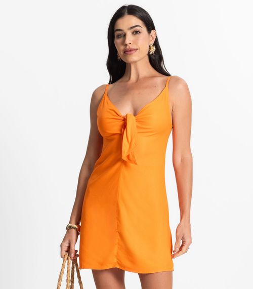 Vestido Feminino Com Laço Select Laranja
