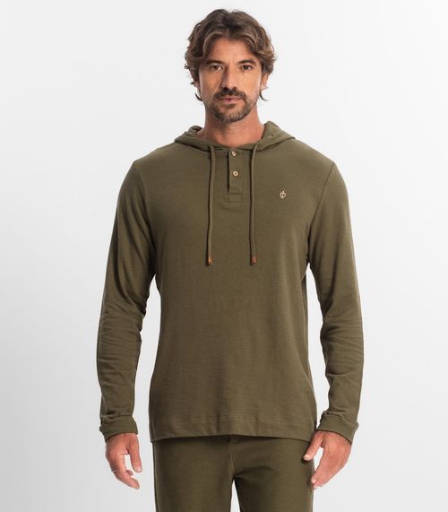 Blusão Masculino Com Capuz Diametro Verde