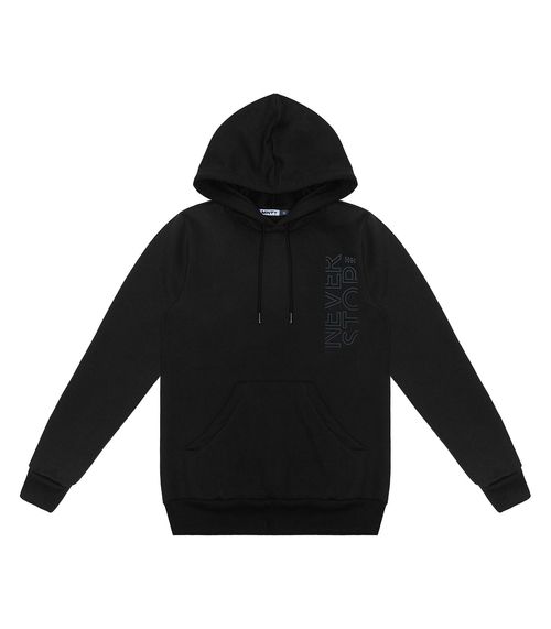 Blusão Juvenil Masculino Em Moletom Minty Preto