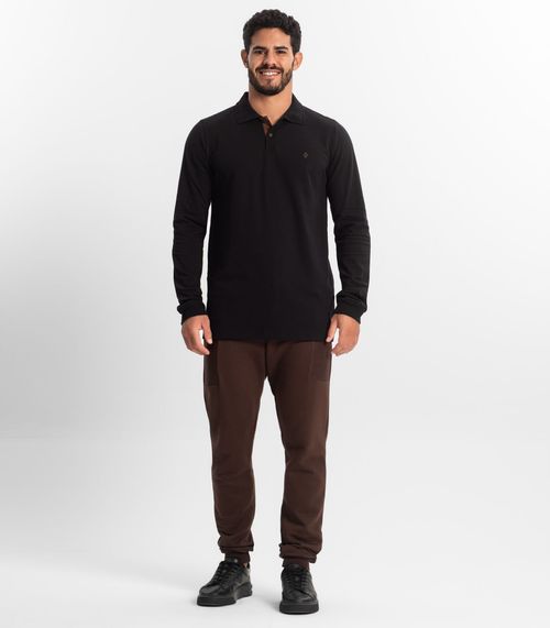 Calça Masculina Em Moletinho Diametro Marrom