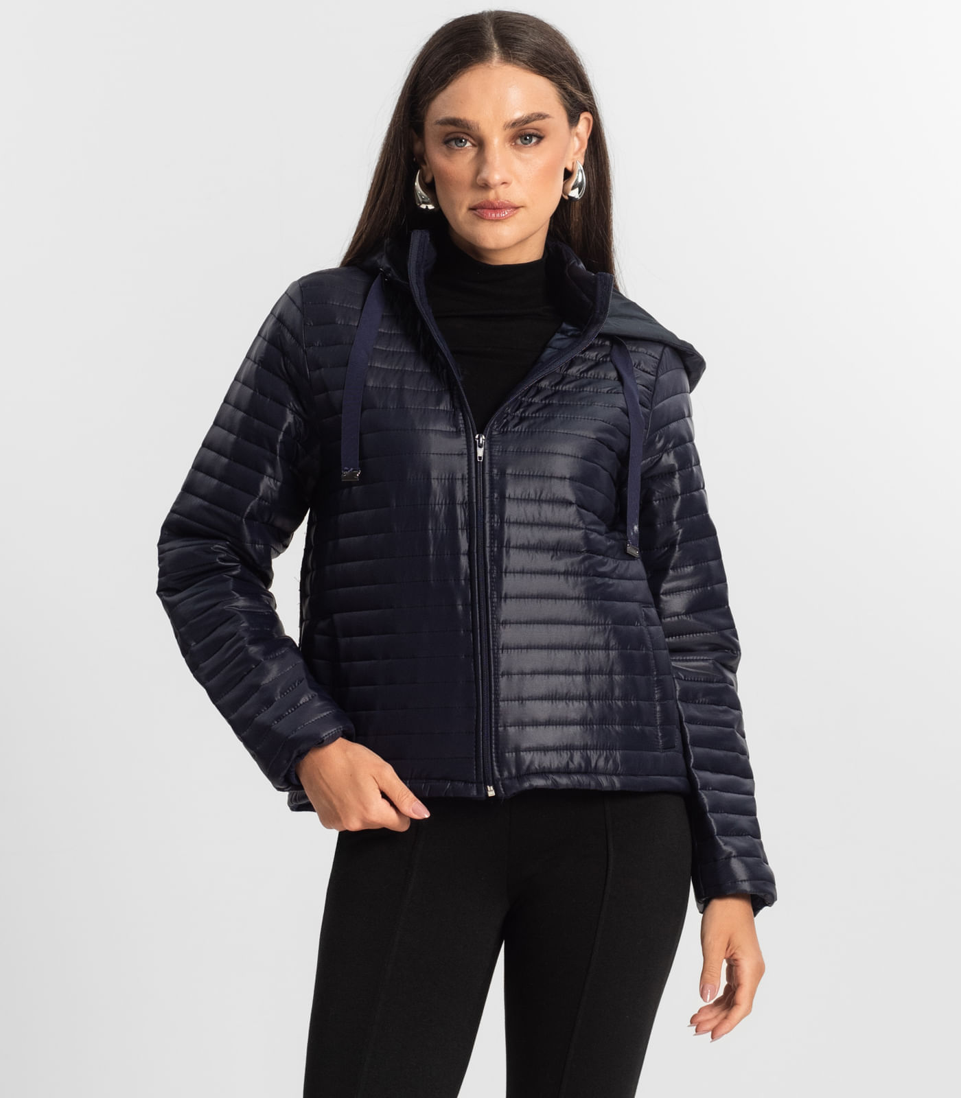 Jaqueta Feminina Com Capuz Endless Azul | FastStore PDP