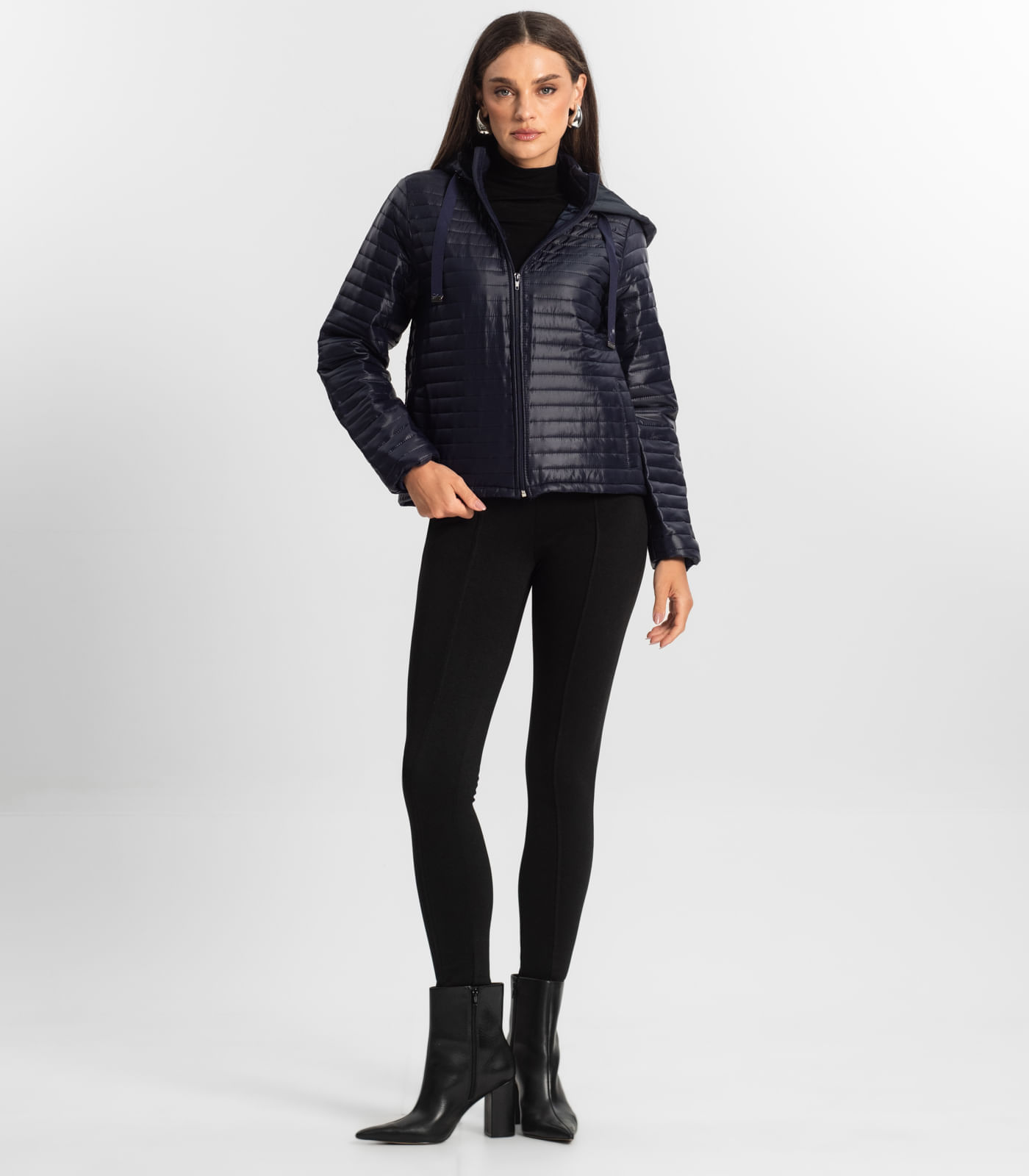 Jaqueta Feminina Com Capuz Endless Azul | FastStore PDP