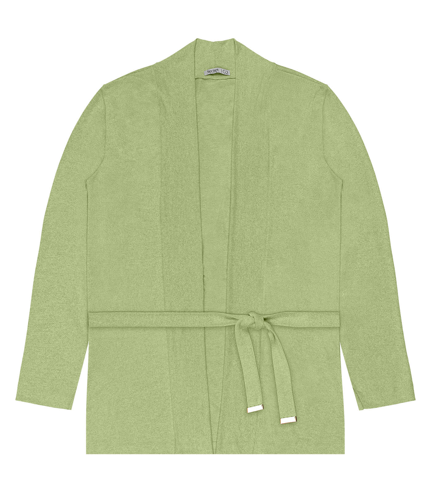 Cardigan Feminino Plus Size Em Tricot Secret Glam Verde