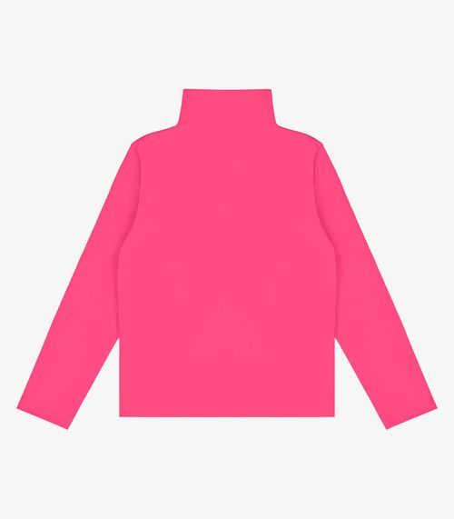Blusa Manga Longa Infantil Gola Alta Rovitex Kids Rosa