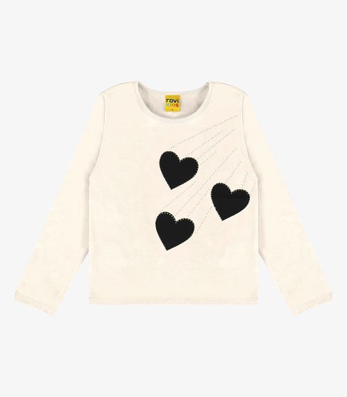 Blusa Manga Longa Rovi Kids Bege