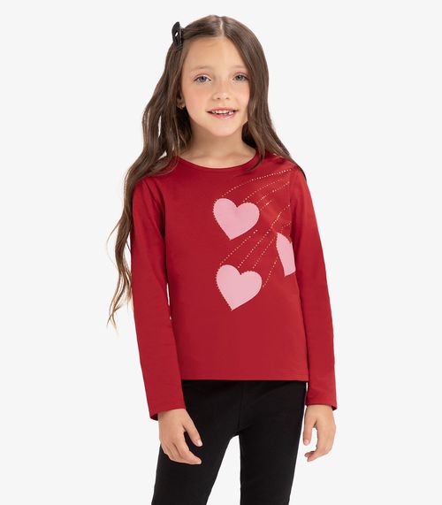 Blusa Manga Longa Rovi Kids Vermelho
