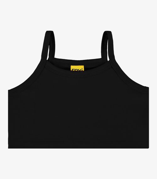 Top De Alça Infantil Rovi Kids Preto