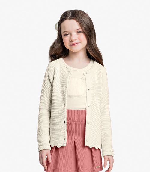 Blusa Manga Longa Trick Nick Bege