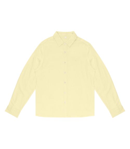 Camisa Masculina Social Tricoline Diametro Amarelo