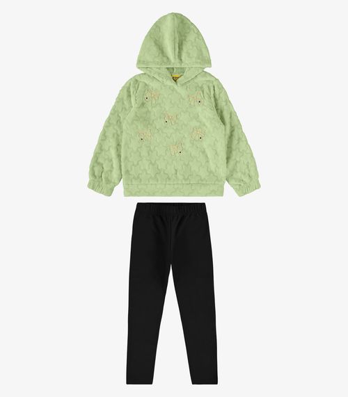 Conjunto Infantil Blusão Com Legging Rovi Kids Verde