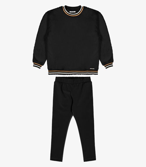 Conjunto de Blusão Com Legging Trick Nick Preto