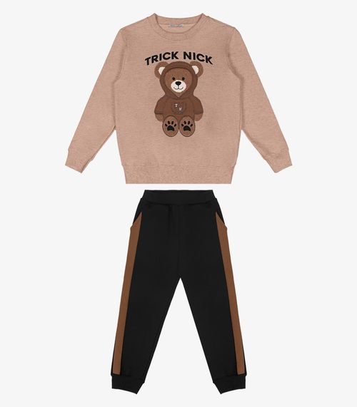 Conjunto Blusão Com Calça Trick Nick Marrom