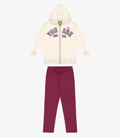 Conjunto jaqueta com legging Rovi Kids Bege