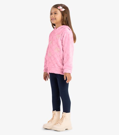 Conjunto Infantil Blusão Com Legging Rovi Kids Rosa