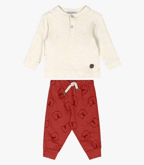 Conjunto Infantil Blusão Com Calça Trick Nick Laranja