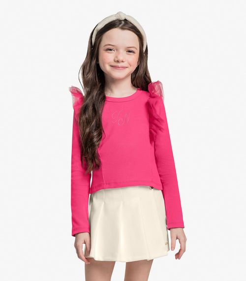 Blusa Manga Longa Trick Nick Rosa