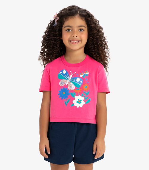 Blusa Infantil Feminina Rovi Kids Rosa