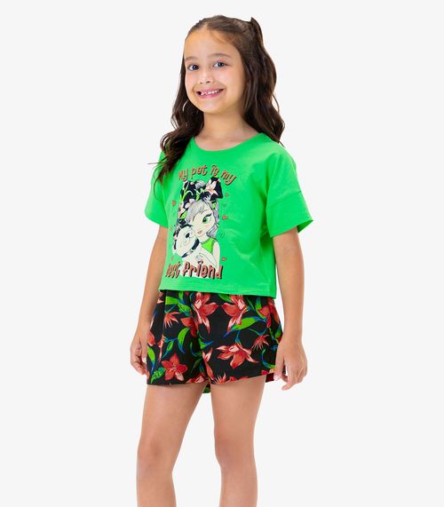 Conjunto Blusa com Shorts Rovi Kids Verde