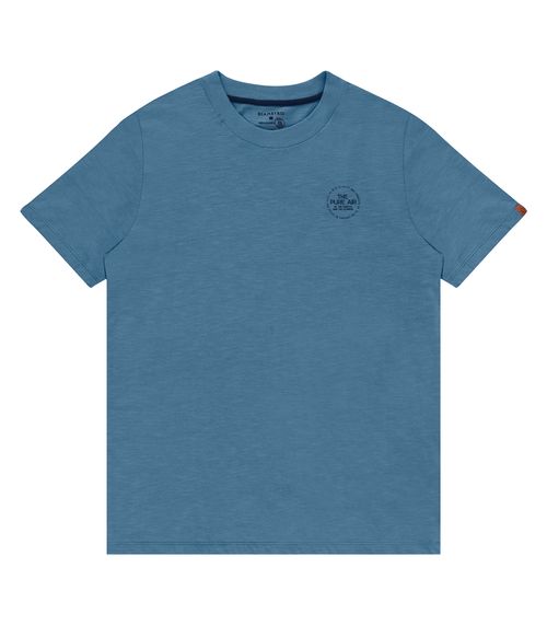 Camiseta Masculina Maquinetada Diametro Azul