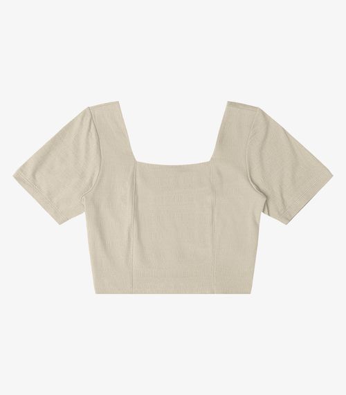 Blusa Viscose Feminina Minty Bege