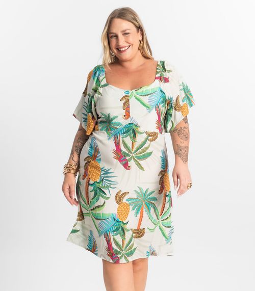 Vestido Curto Ciganinha Secret Glam Branco