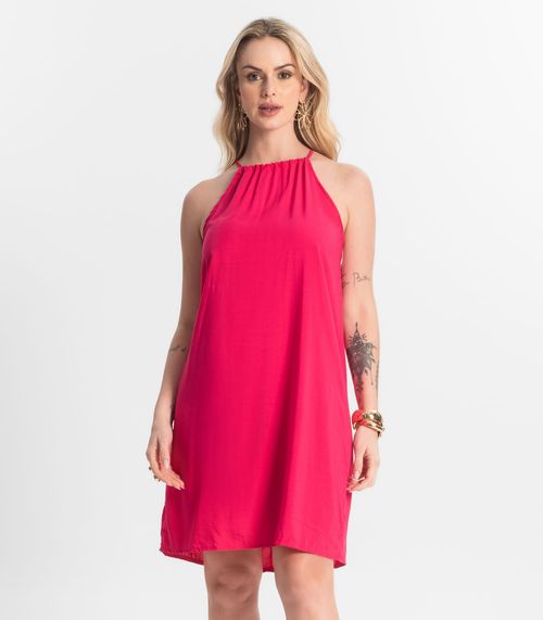 Vestido Feminino Tecido Viscose Select Rosa