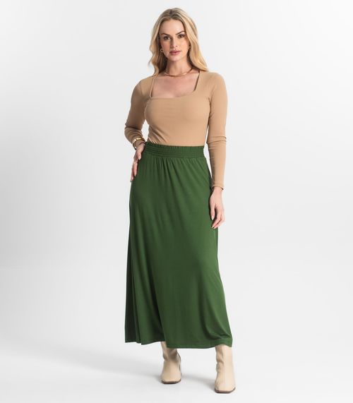 Saia Midi Feminina Select Verde