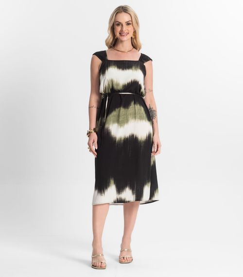 Vestido Midi Viscose Select Verde