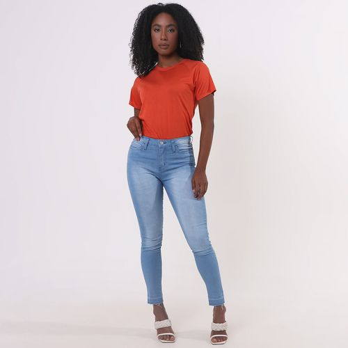 Calça Jeans Skinny Cigarrete Barra Flip Flop - INK