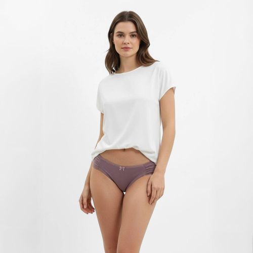 Kit Calcinhas Galisteu Liso Liso Branco - UNIQ