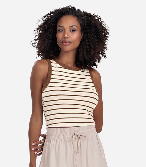 Regata Feminina Rovitex Marrom