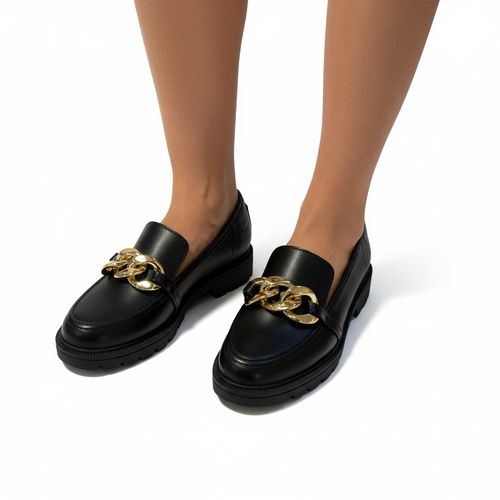 Sapatilha Mocassim Corrente Preto - Beira Rio