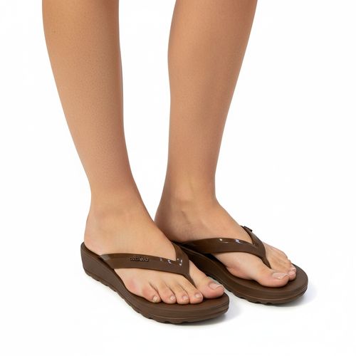 Rasteira Fabi Light Line Marrom - Grendene