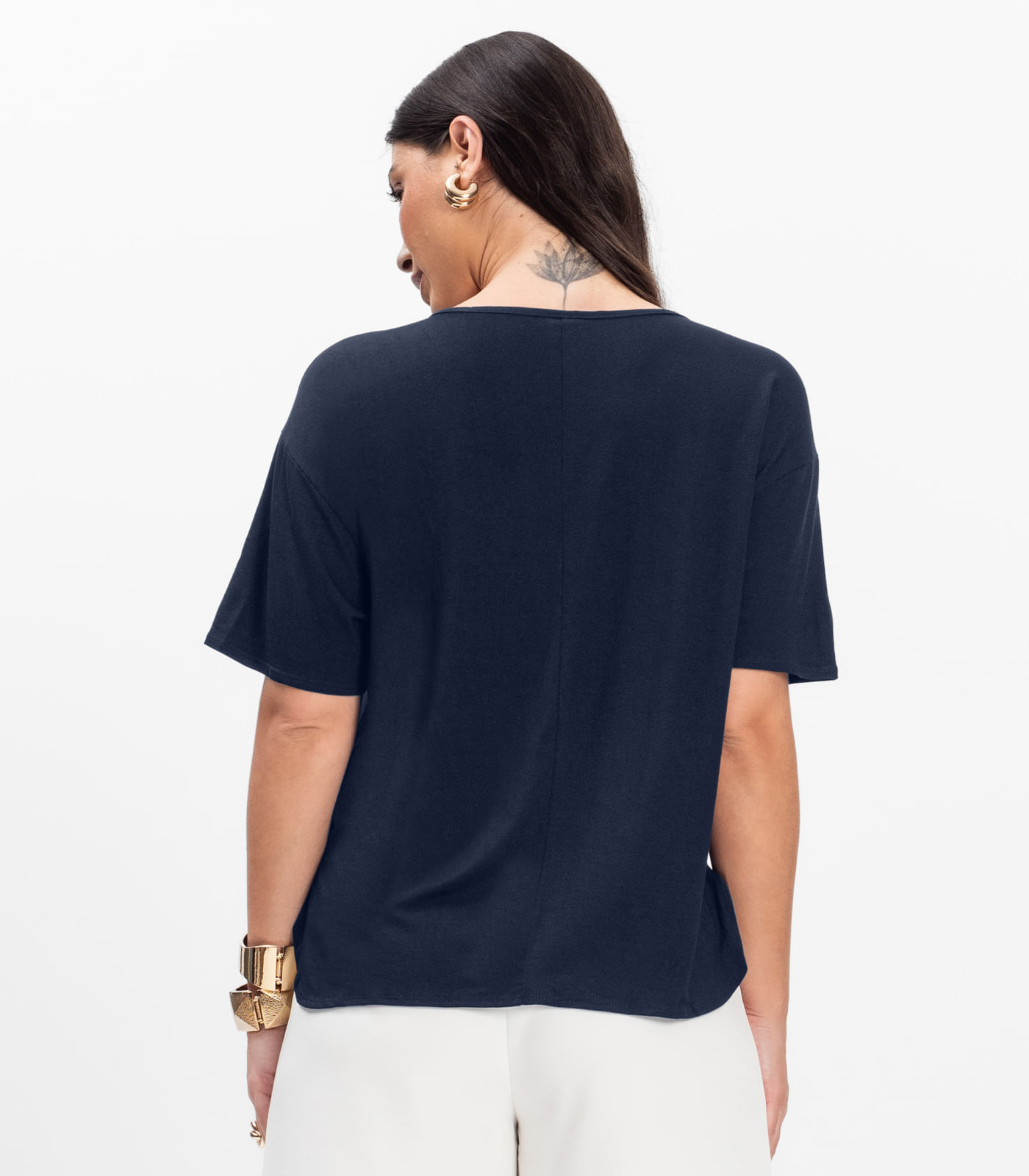 Blusa Mullet Feminina Rovitex Azul